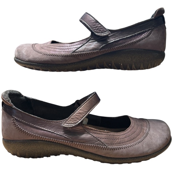 Naot Brown Leather Mary Jane Comfort Shoes Size 41 - Picture 1 of 8